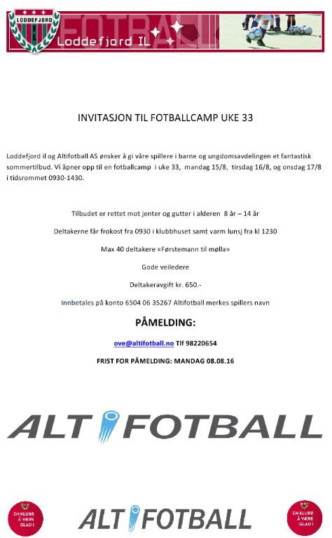 fotballcamp